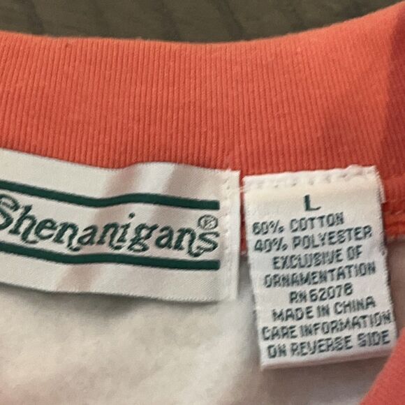 Womens Large Shenanigans Sweater Sweatshirt pullover embroidered Vintage Grandma - Picture 6 of 7